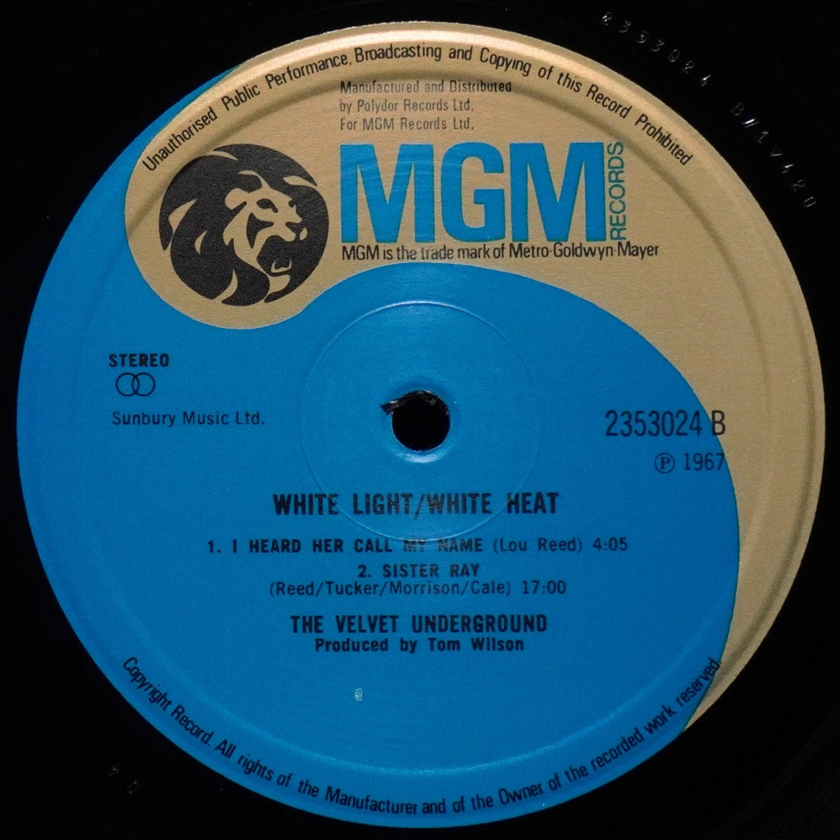 LP Velvet Underground — White Light / White Heat фото 4