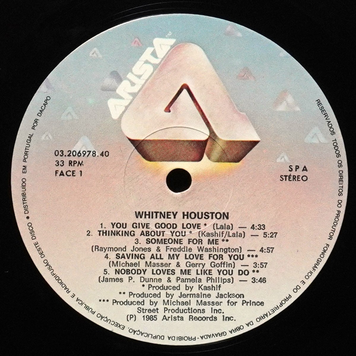 LP Whitney Houston — Whitney Houston фото 2