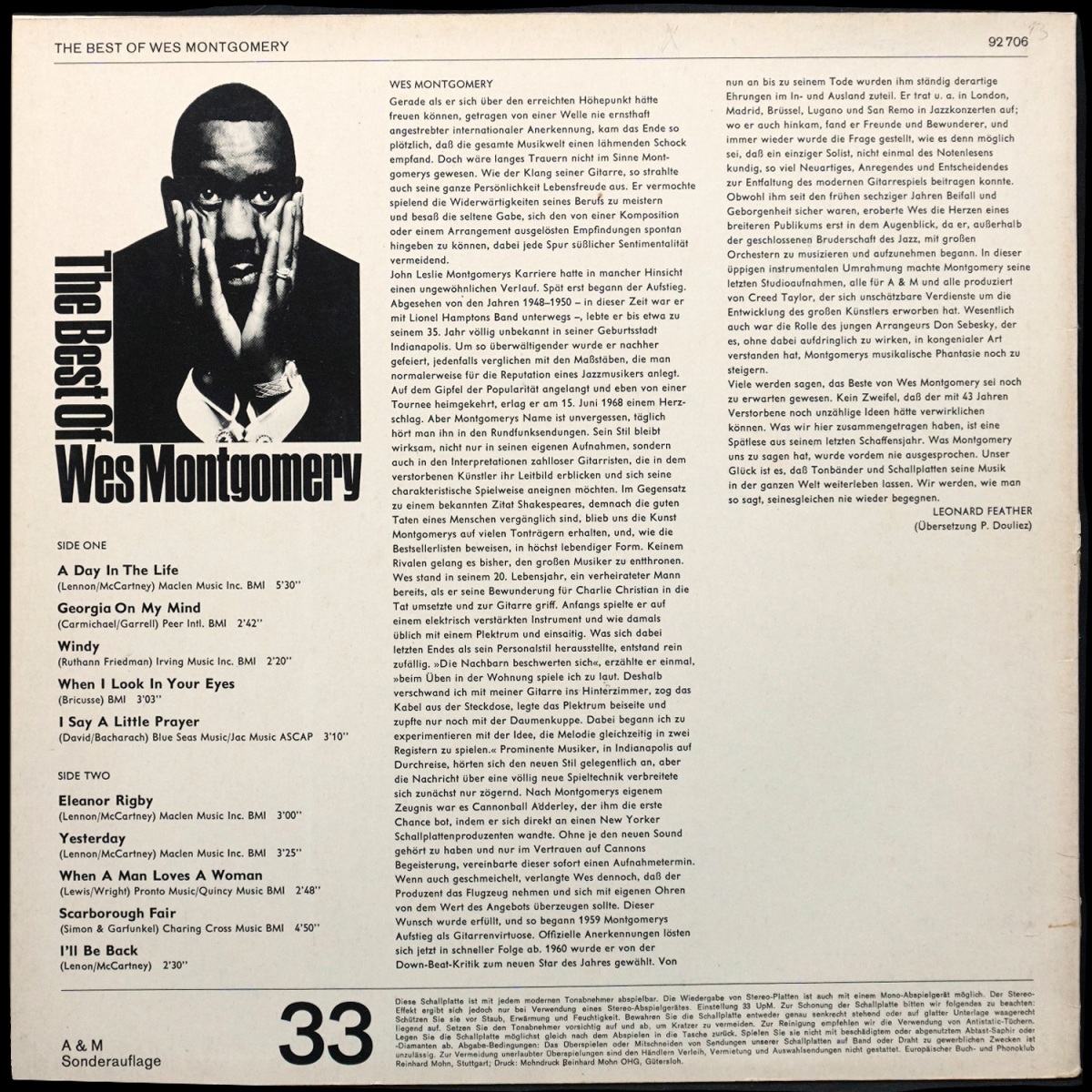 LP Wes Montgomery — Best Of Wes Montgomery фото 2