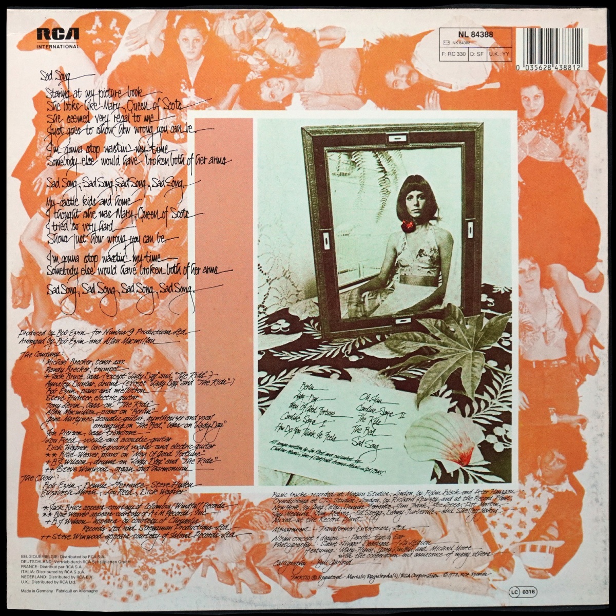 LP Lou Reed — Berlin фото 2