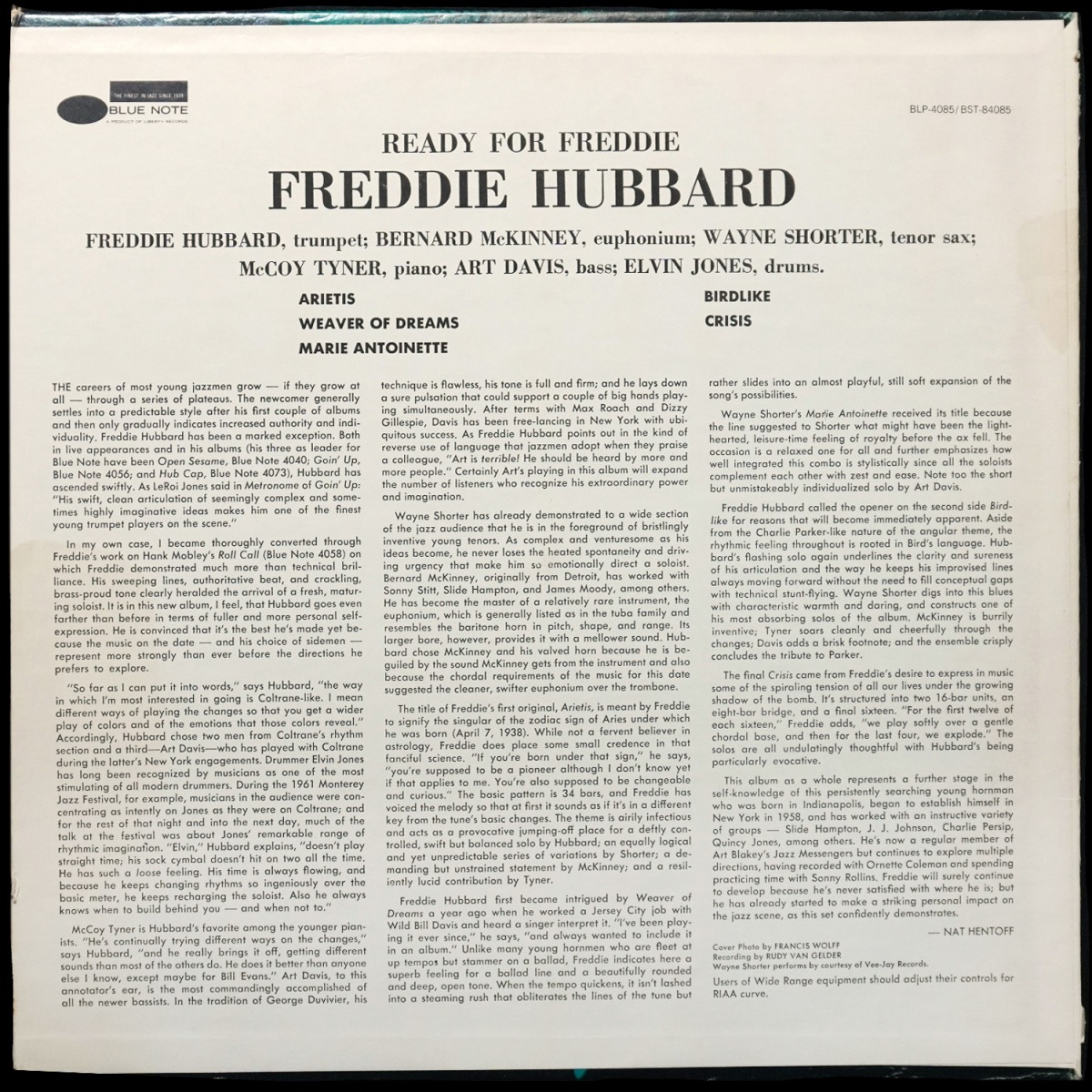 LP Freddie Hubbard — Ready For Freddie фото 2