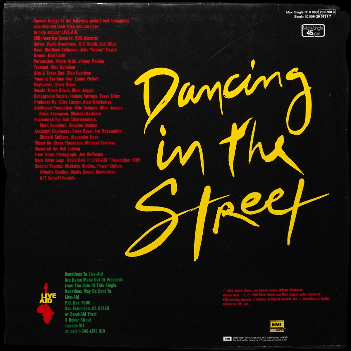 LP David Bowie — Dancing In The Street (макси сингл) фото 2