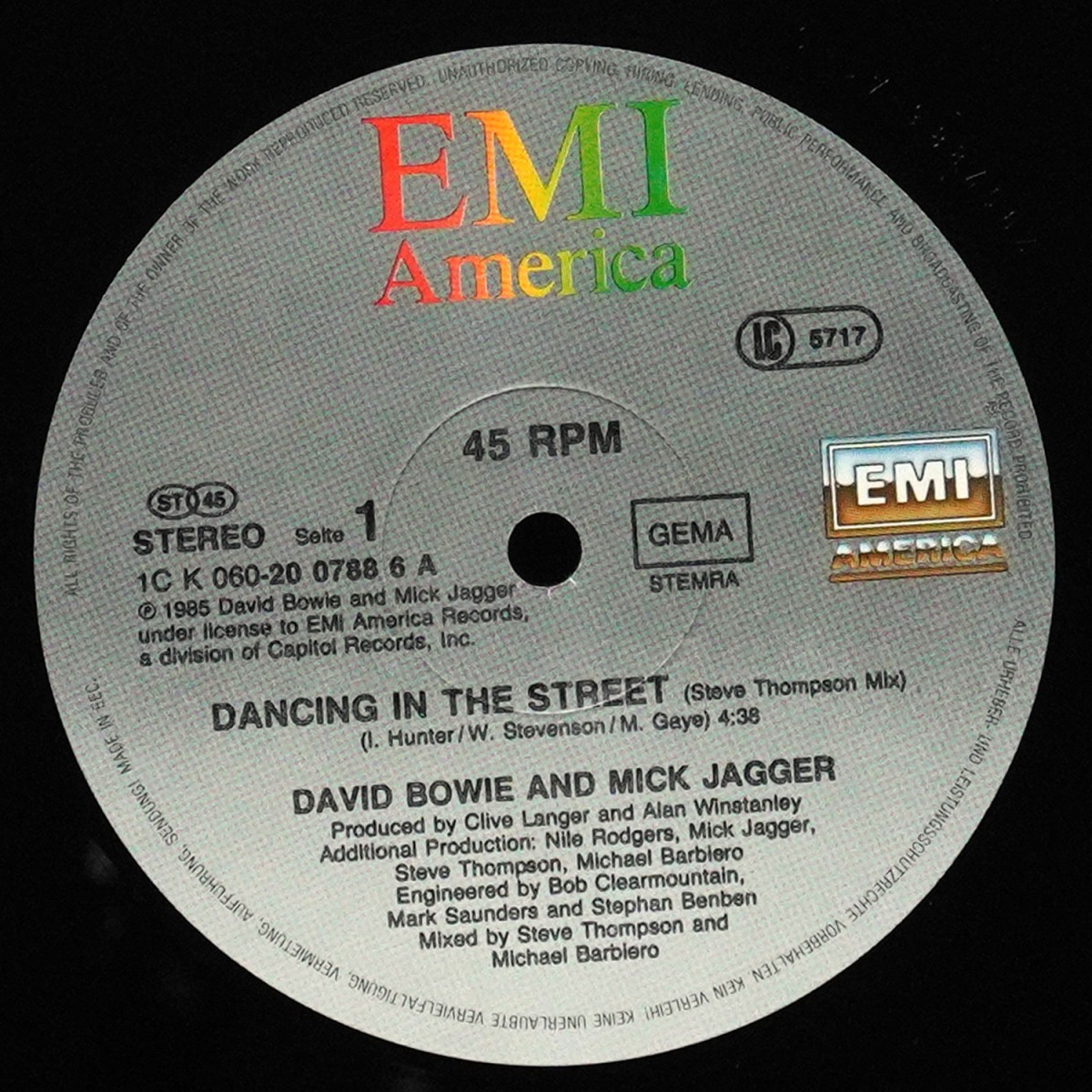 LP David Bowie — Dancing In The Street (макси сингл) фото 3