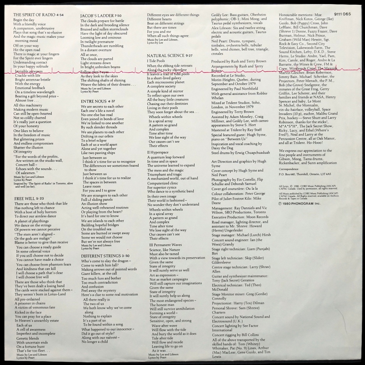 LP Rush — Permanent Waves фото 6