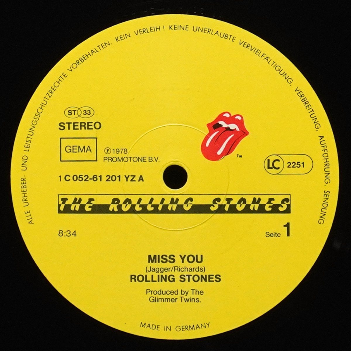 LP Rolling Stones — Miss You (макси сингл) фото 3