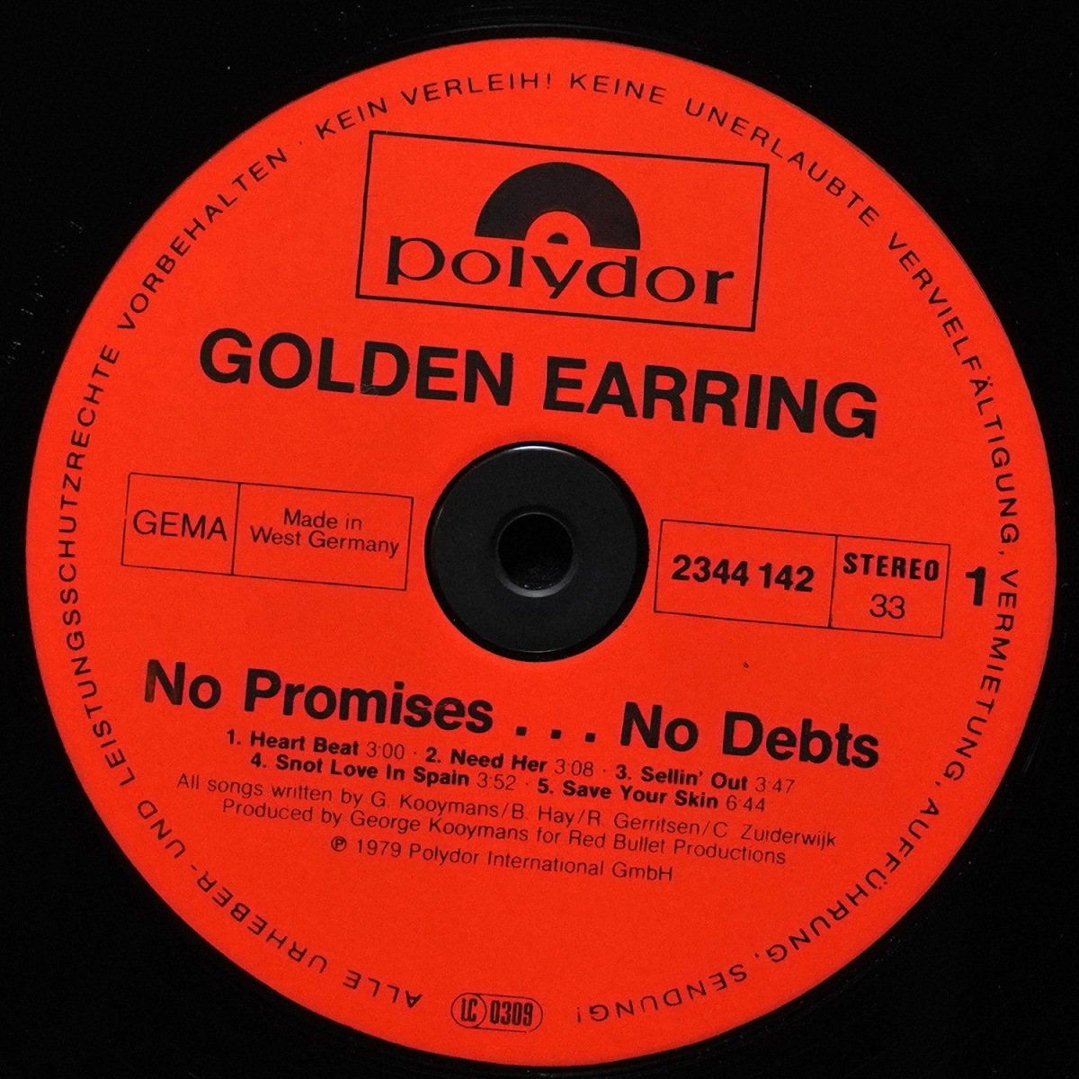 LP Golden Earring — No Promises... No Debts фото 3