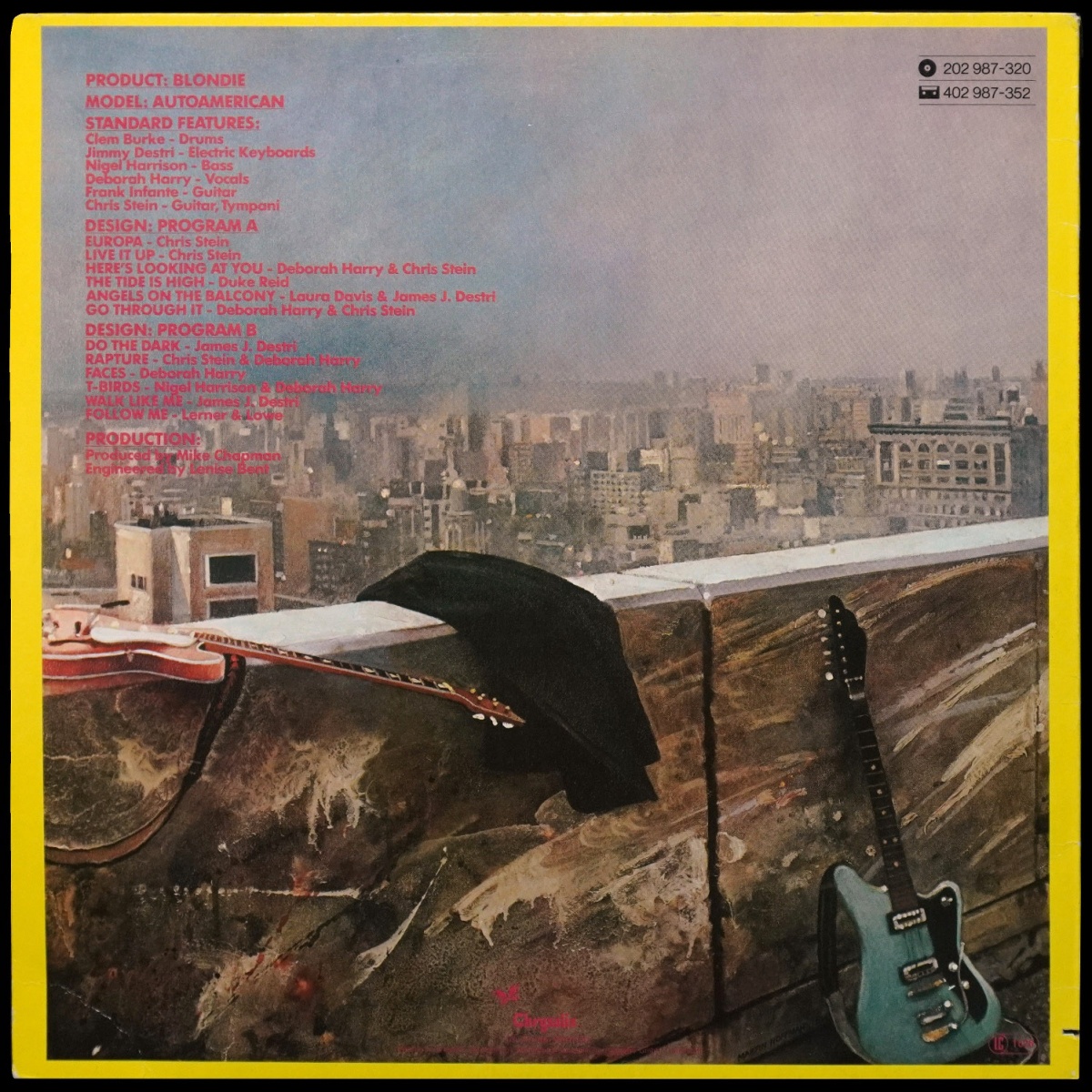 LP Blondie — Autoamerican фото 3