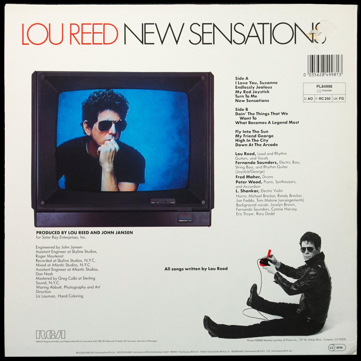 LP Lou Reed — New Sensations фото 2