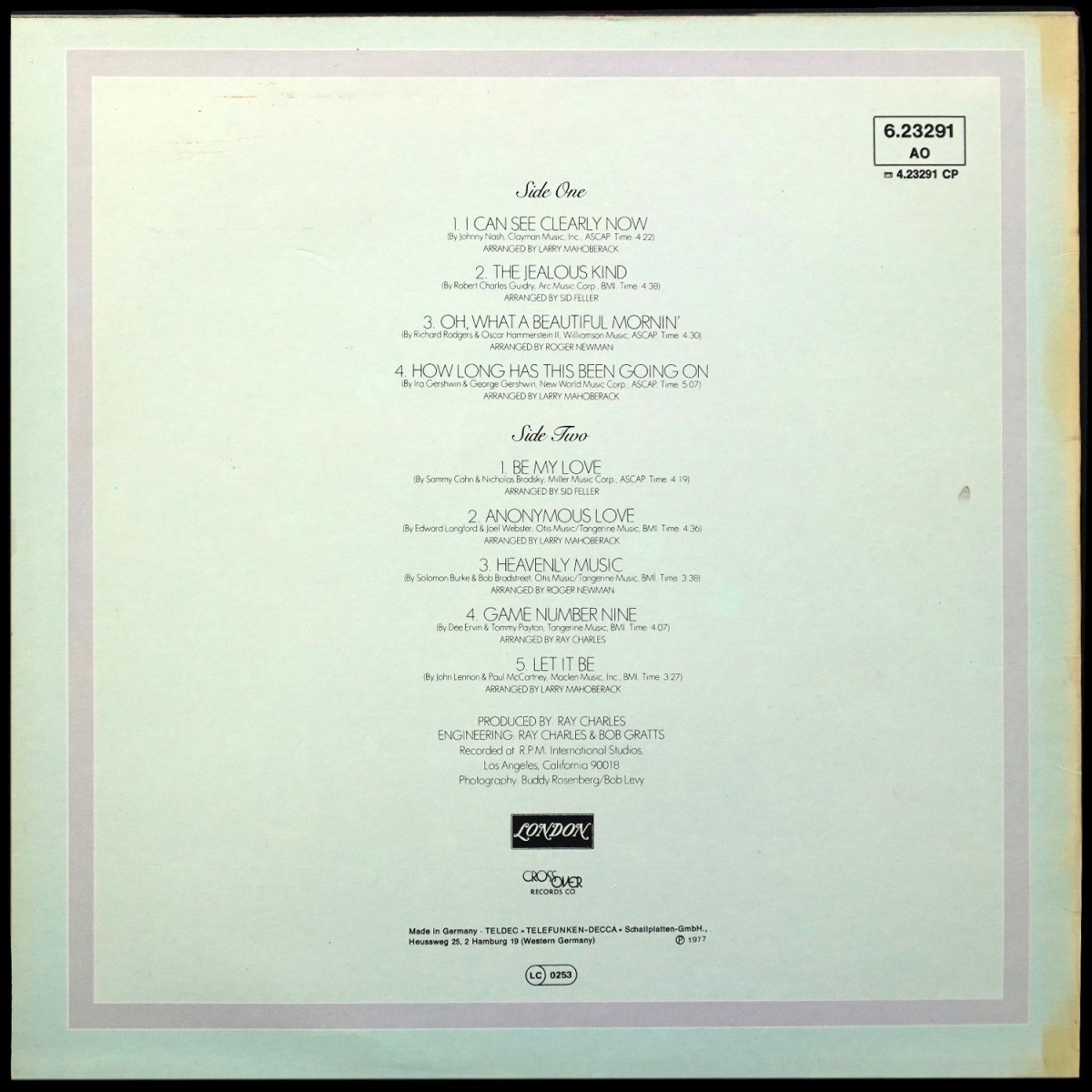 LP Ray Charles — True To Life фото 3