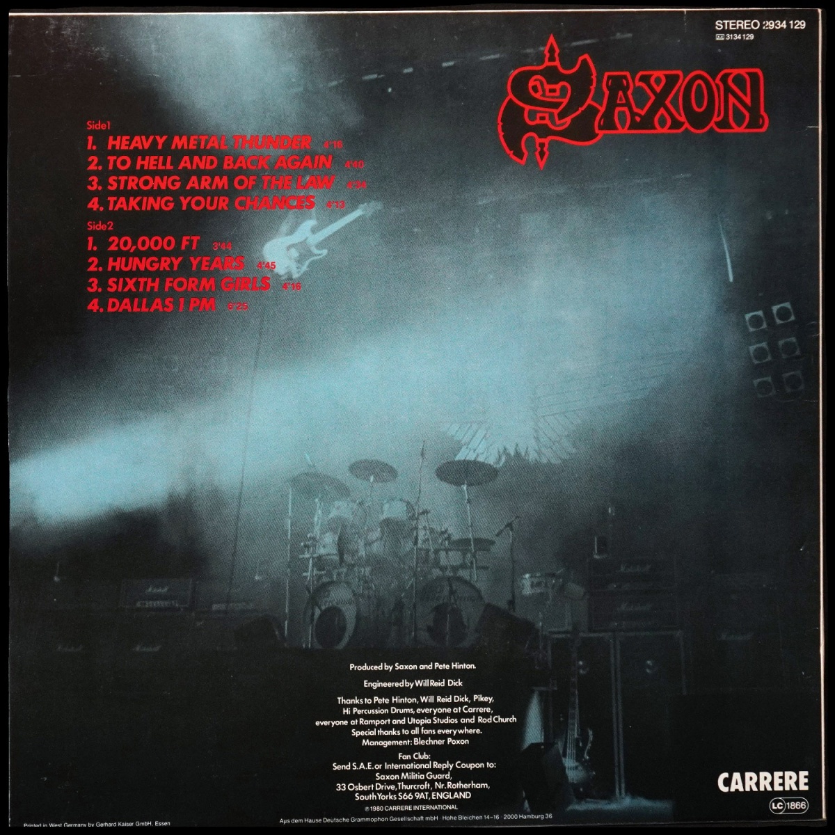 LP Saxon — Strong Arm Of The Law фото 2