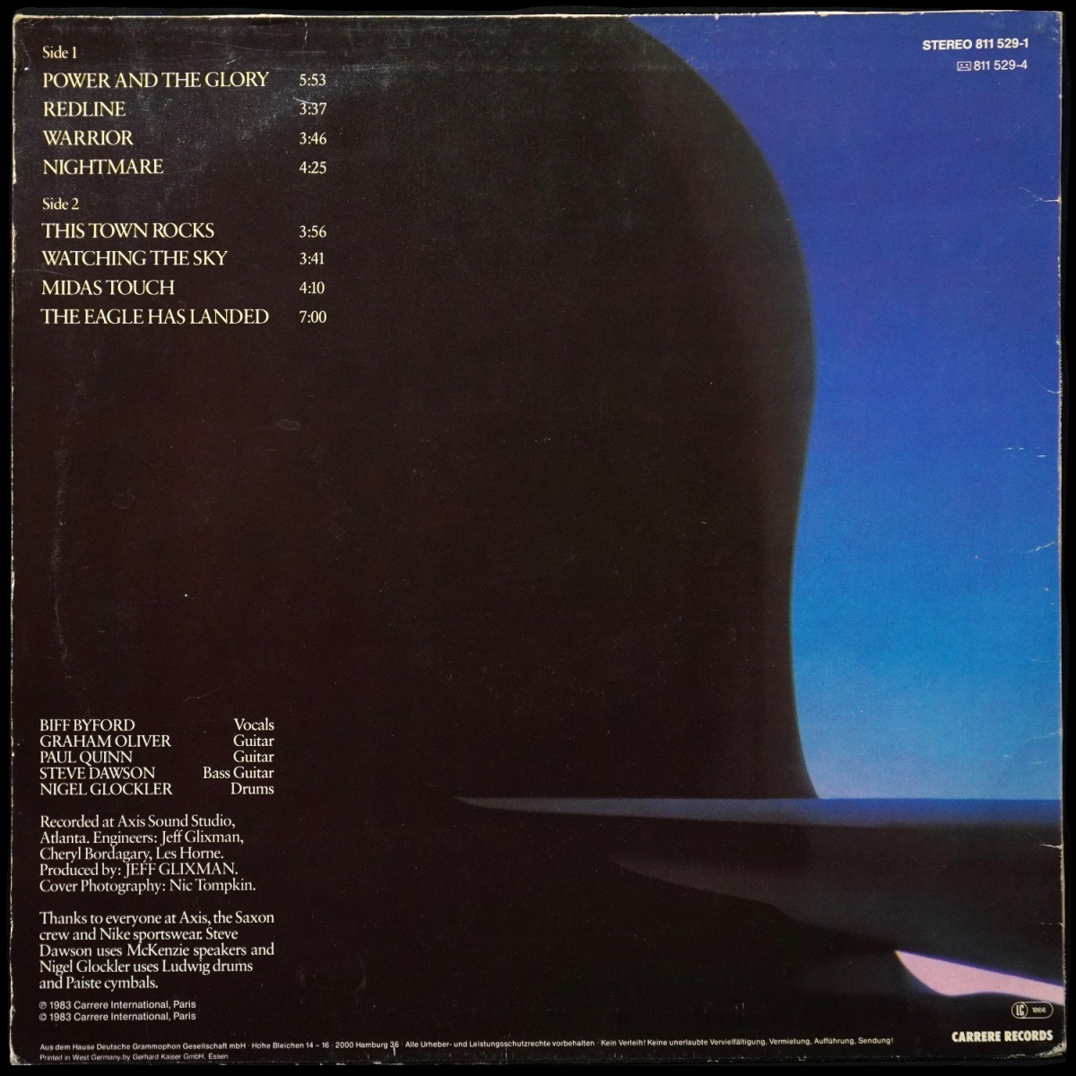 LP Saxon — Power & The Glory фото 2