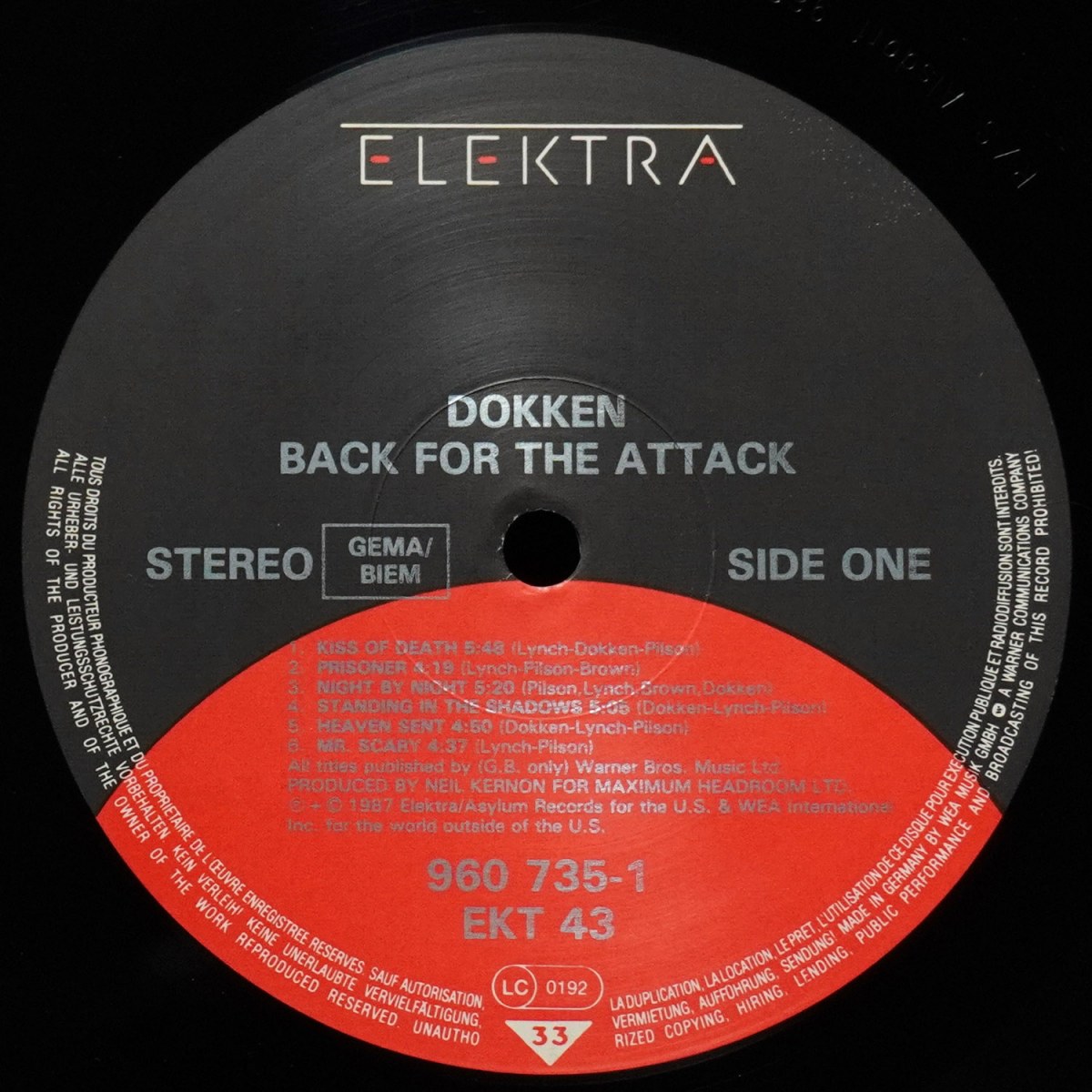 LP DOKKEN — Back For The Attack фото 3
