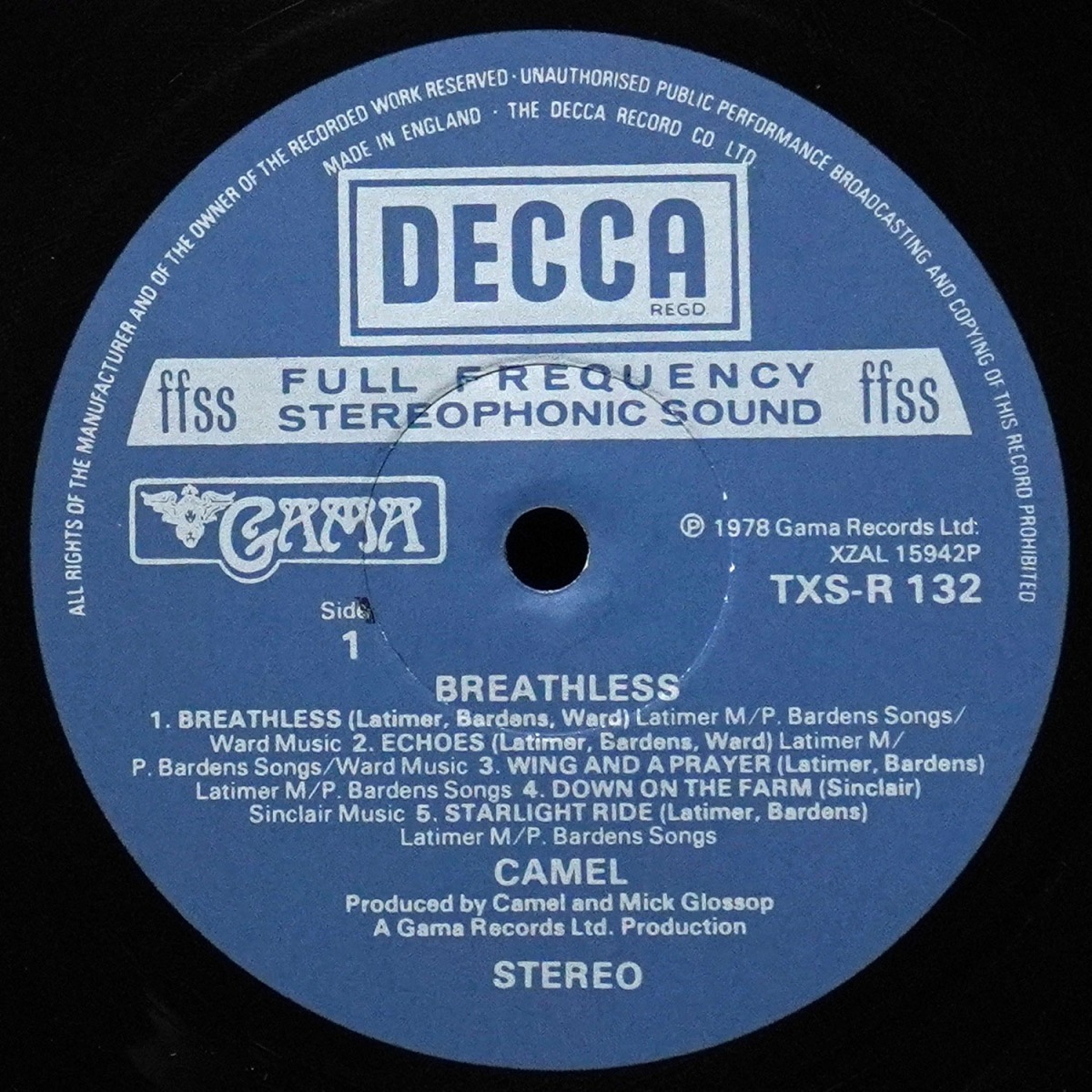 LP Camel — Breathless фото 3