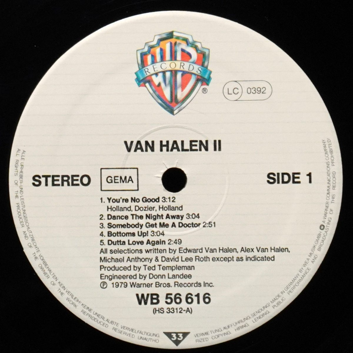 LP Van Halen — Van Halen II фото 3