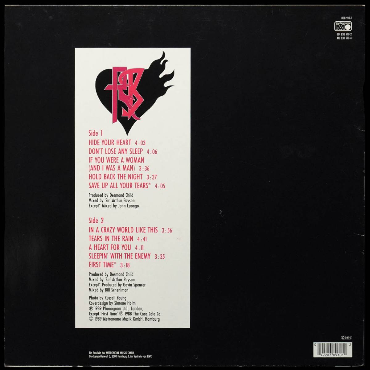 LP Robin Beck — Trouble Or Nothing фото 2