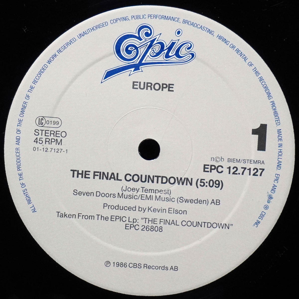 LP Europe — Final Countdown (макси сингл) фото 2