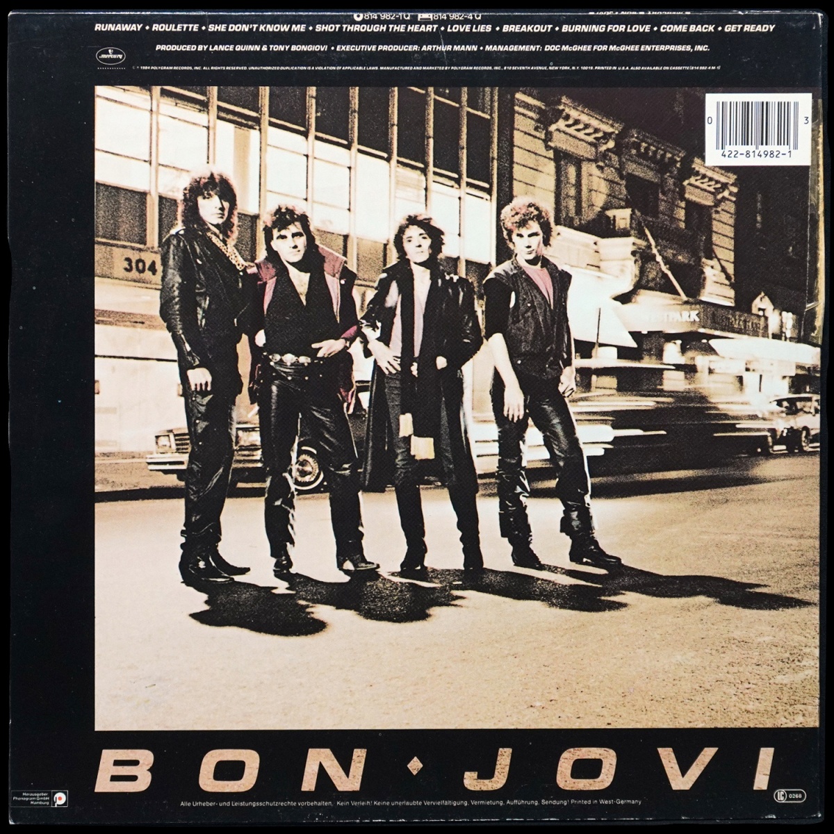 LP Bon Jovi — Bon Jovi фото 2
