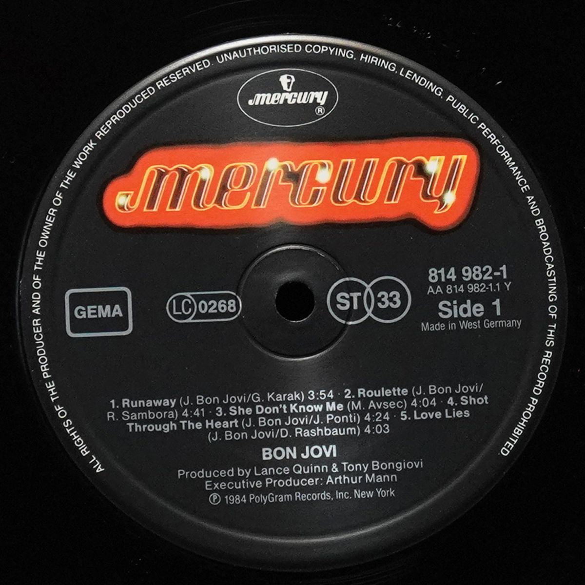 LP Bon Jovi — Bon Jovi фото 3