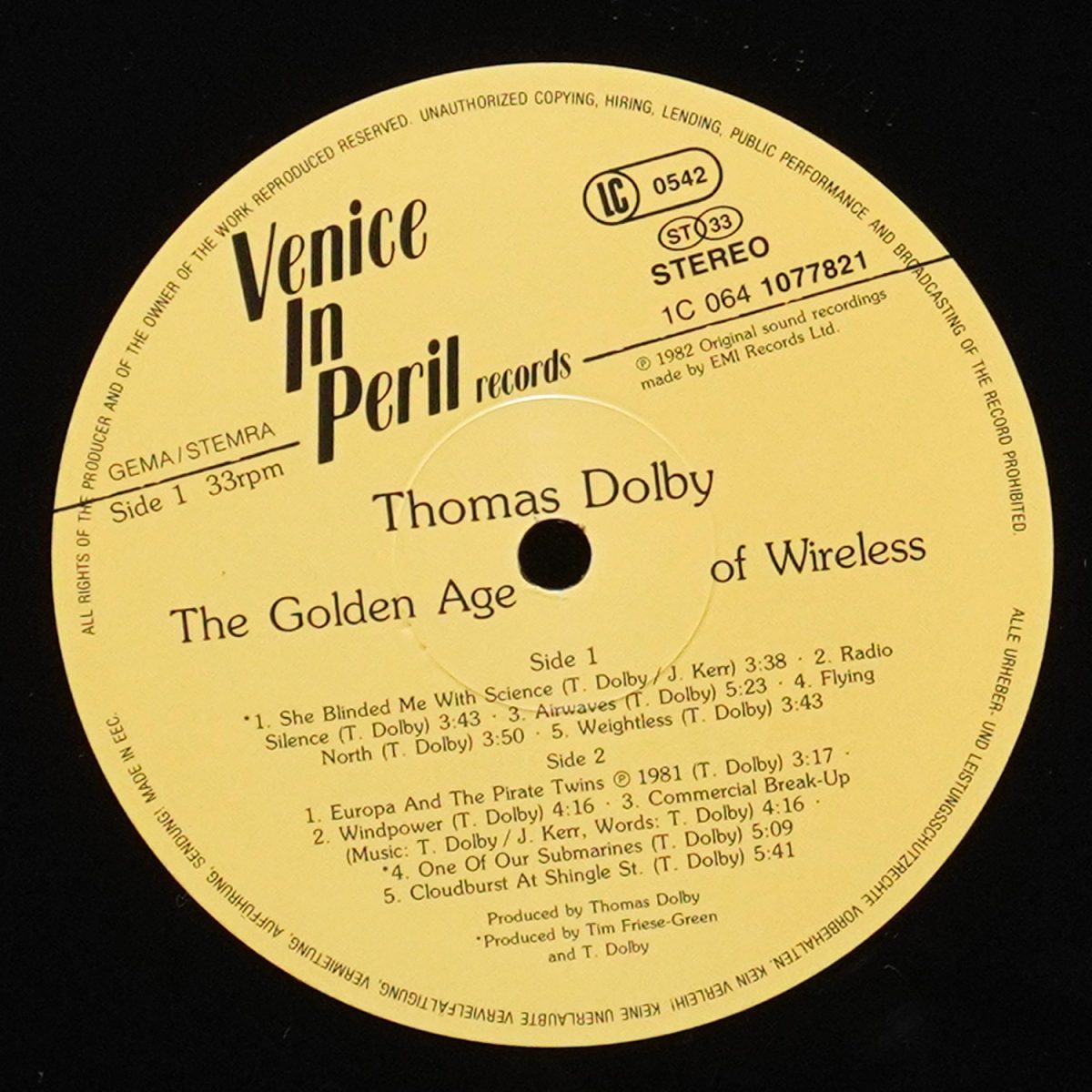 LP Thomas Dolby — Golden Age Of Wireless фото 2