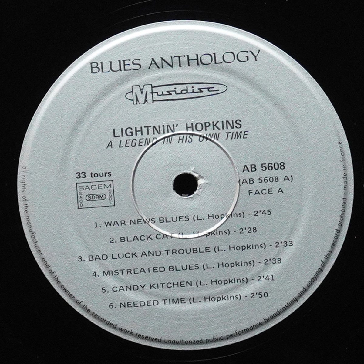 LP Lightnin' Hopkins — A Legend In His Own Time фото 2