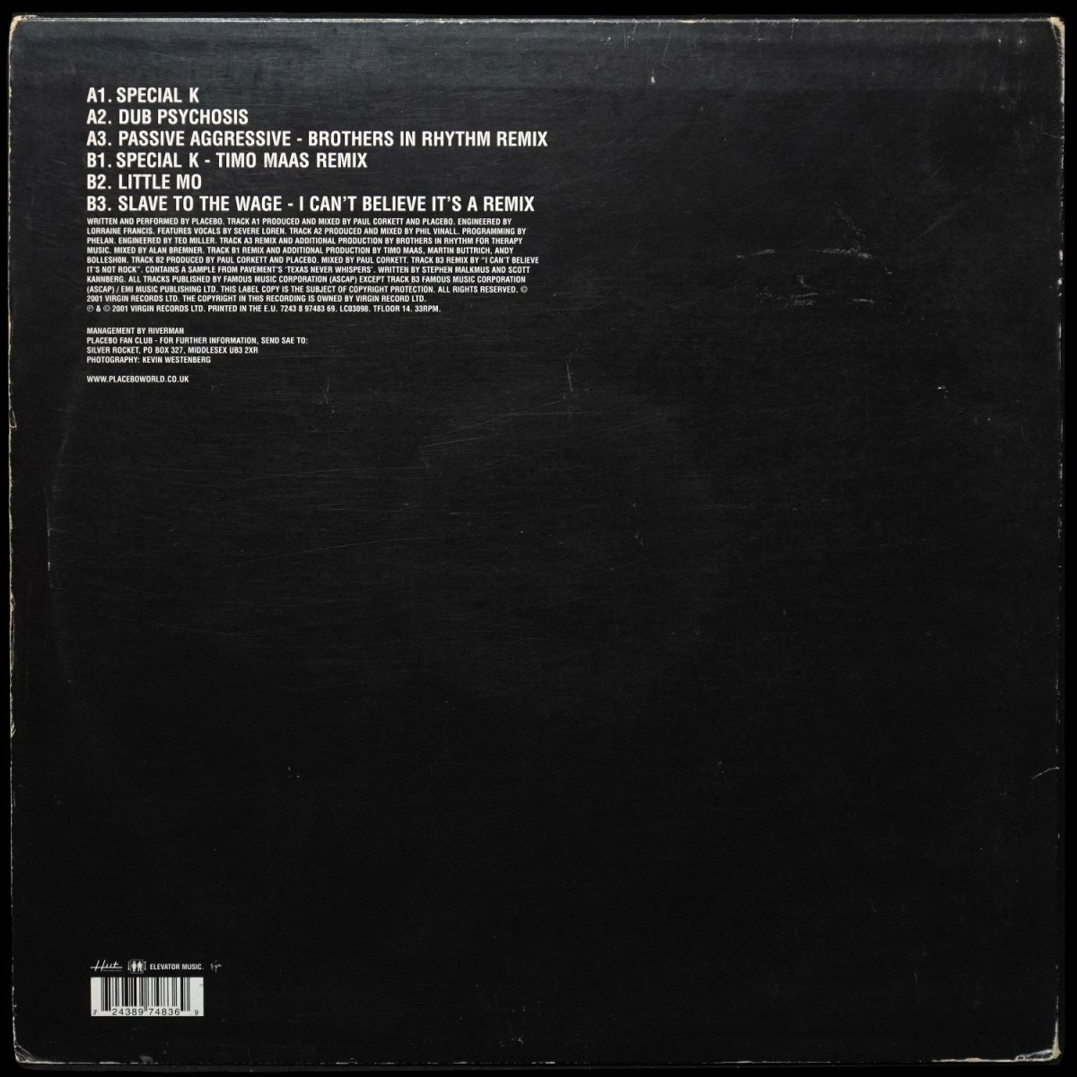 LP Placebo — Special K (EP (мини-альбом)) фото 2