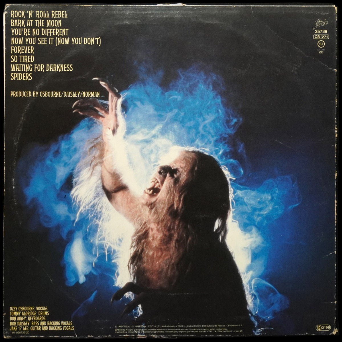 LP Ozzy Osbourne — Bark At The Moon фото 2