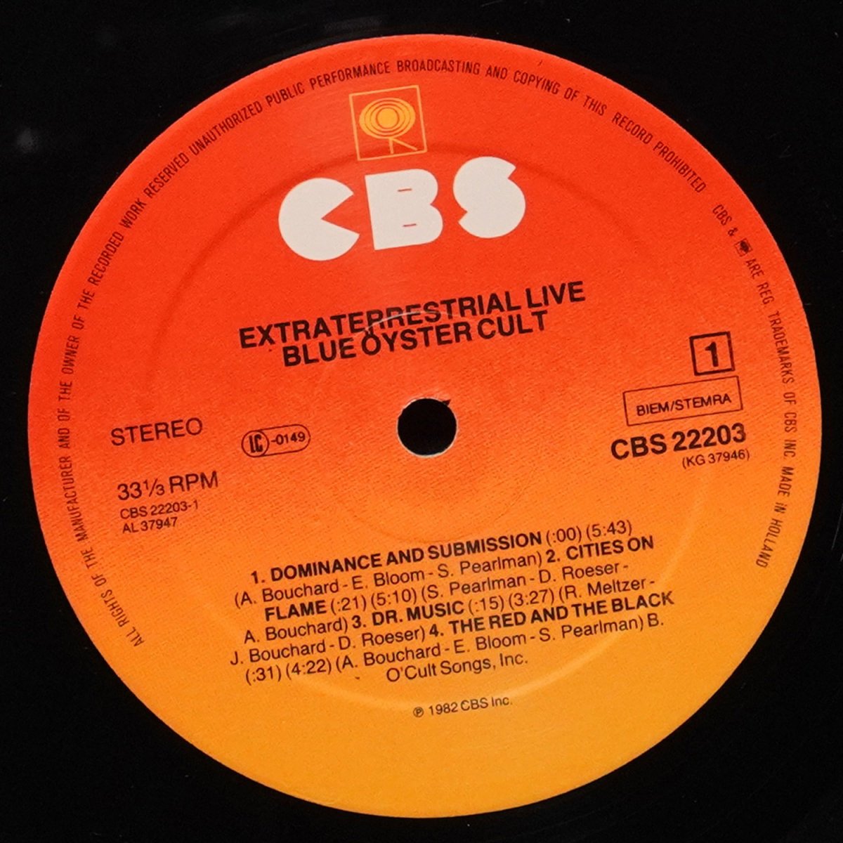 LP Blue Oyster Cult — Extraterrestrial Live (2LP) фото 3