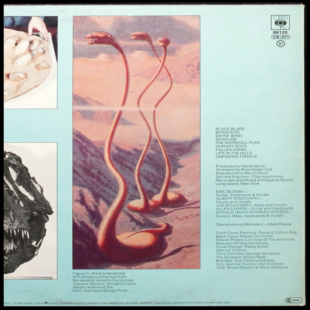 LP Blue Oyster Cult — Cultosaurus Erectus фото 2