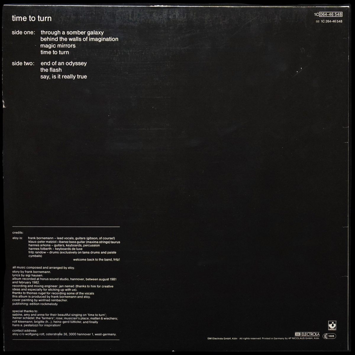 LP Eloy — Time To Turn фото 2