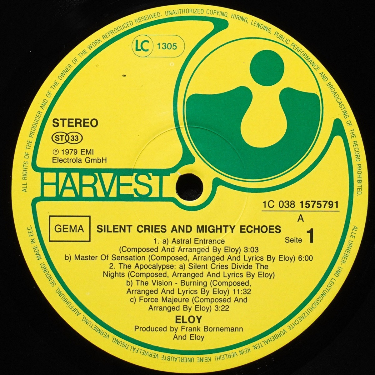 LP Eloy — Silent Cries And Mighty Echoes фото 3