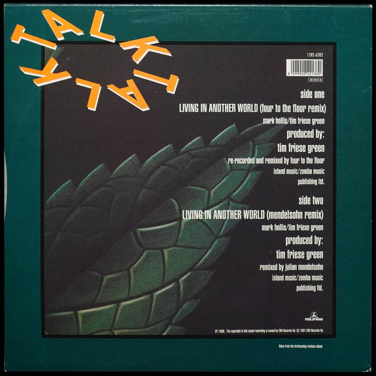 LP Talk Talk — Living In Another World (макси сингл) фото 3