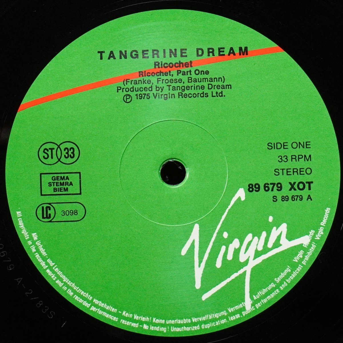 LP Tangerine Dream — Ricochet фото 2