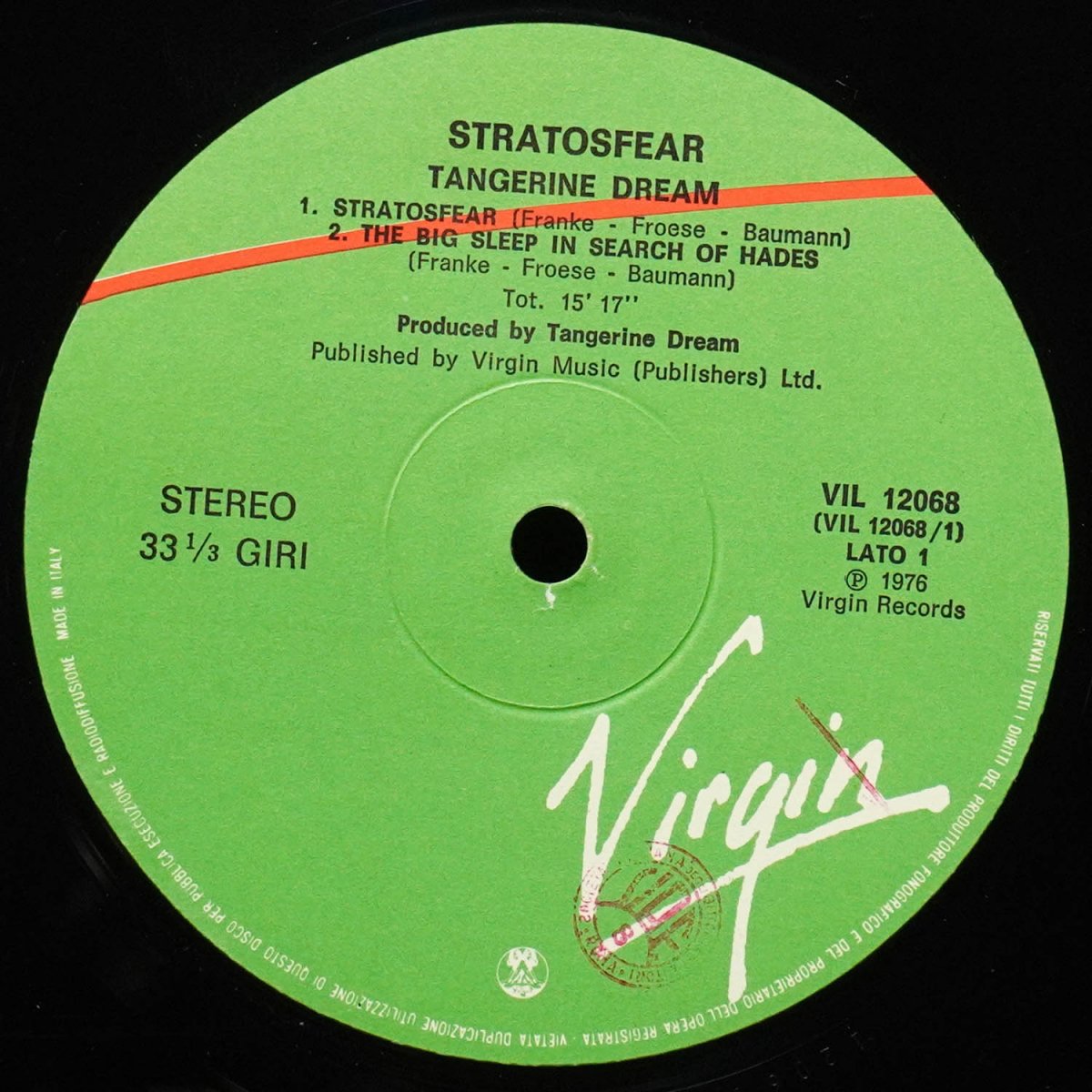 LP Tangerine Dream — Stratosfear фото 3