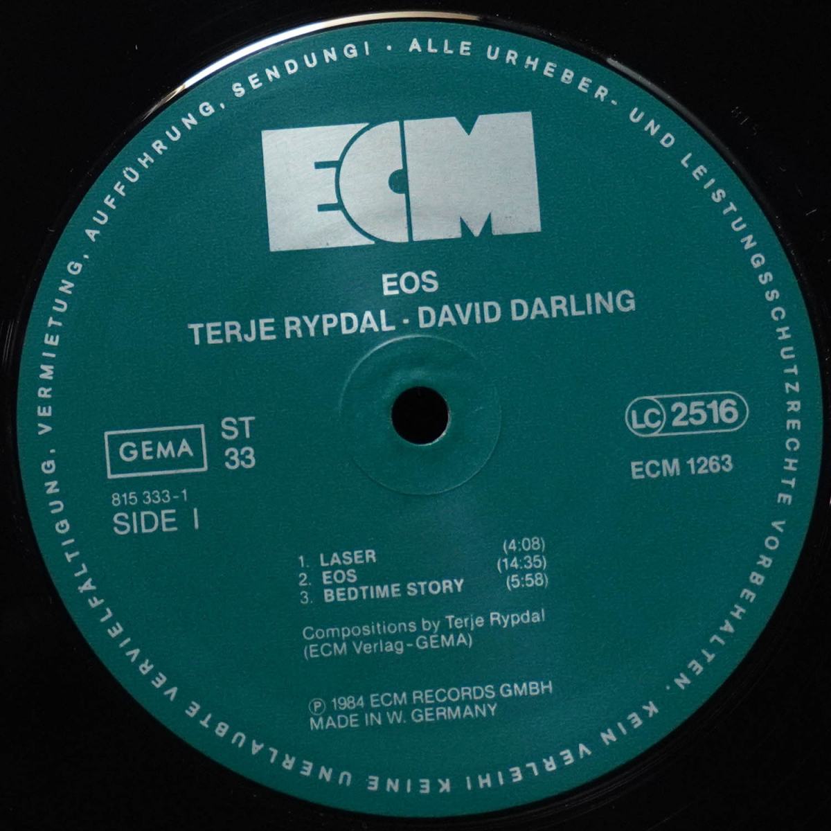 LP Terje Rypdal — EOS (+ постер) фото 2