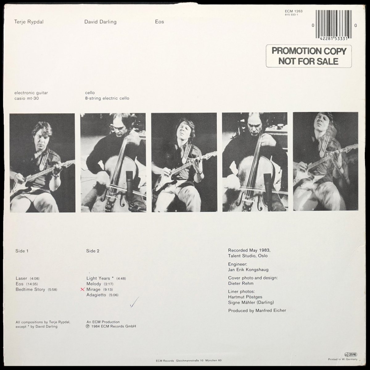 LP Terje Rypdal — EOS (+ постер) фото 3