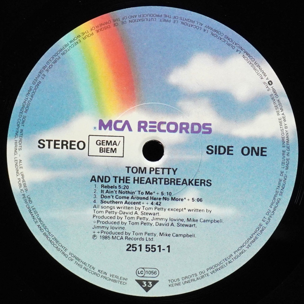 LP Tom Petty And The Heartbreakers — Southern Accents фото 2