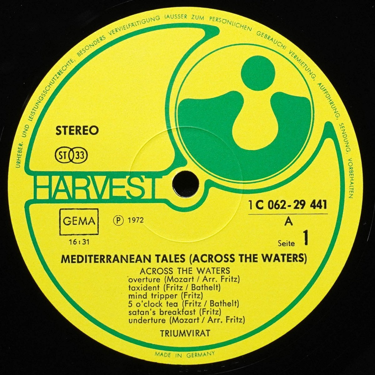 LP Triumvirat — Mediterranean Tales (Across The Waters) фото 2