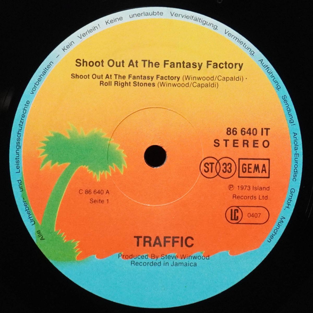 LP Traffic — Shoot Out At The Fantasy Factory фото 2