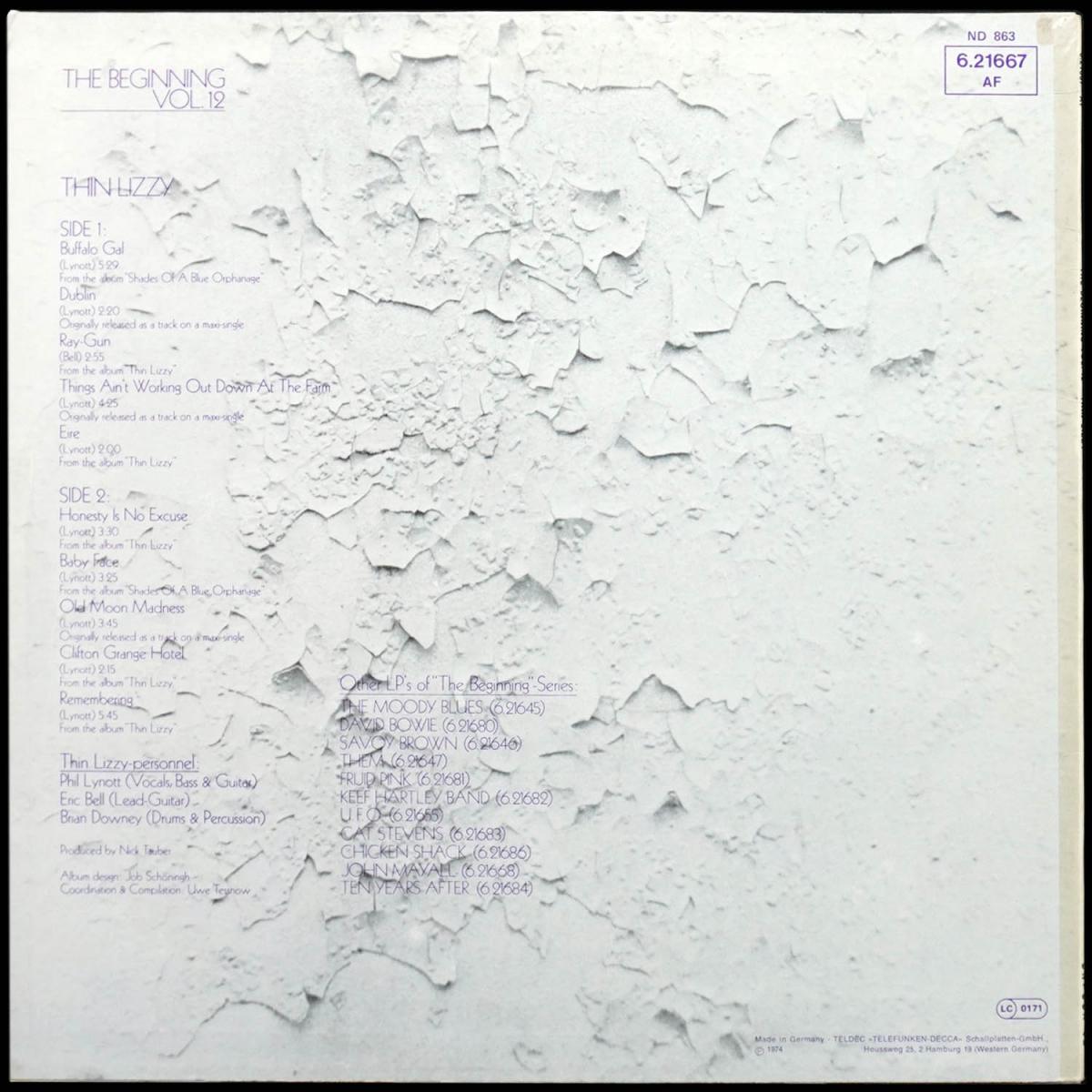 LP Thin Lizzy — Beginning Vol. 12 фото 2