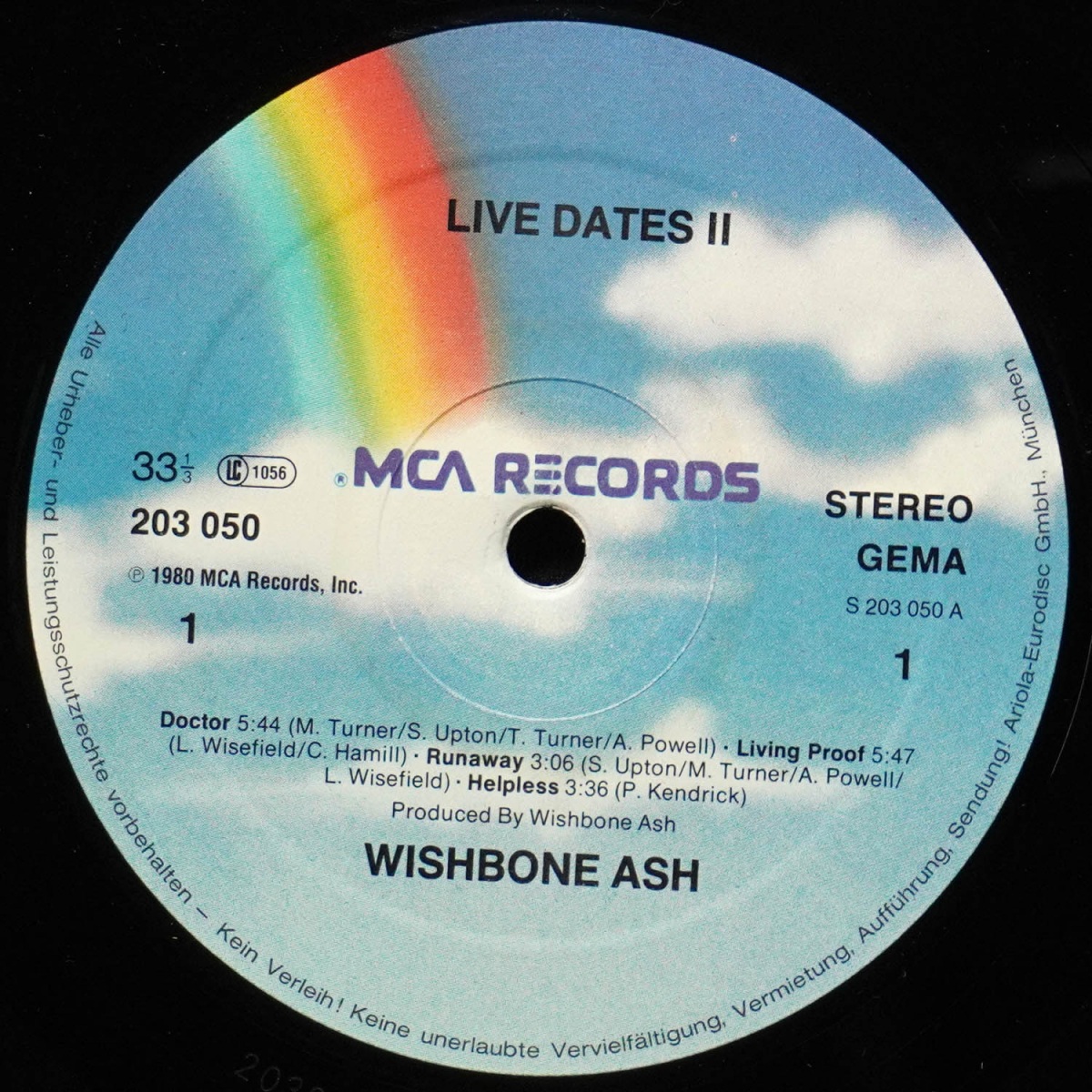 LP Wishbone Ash — Live Dates Volume Two фото 2