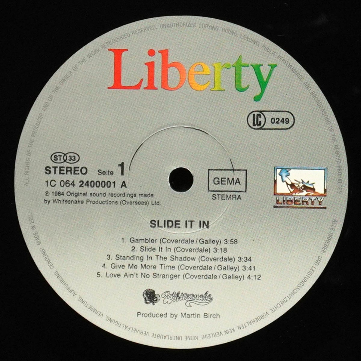 LP Whitesnake — Slide It In фото 3