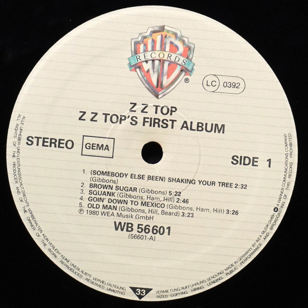 LP ZZ Top — ZZ Top's First Album фото 3