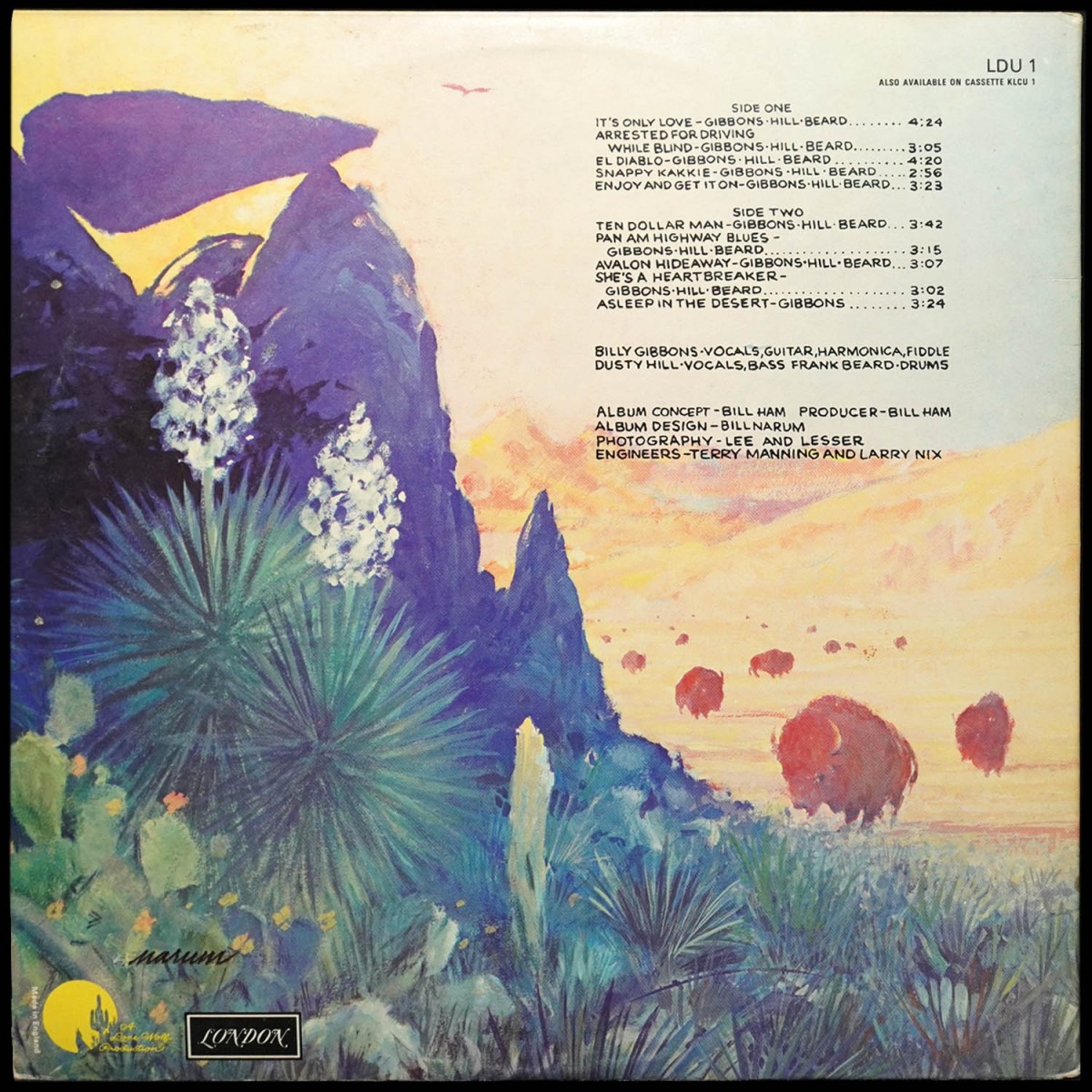 LP ZZ Top — Tejas фото 3