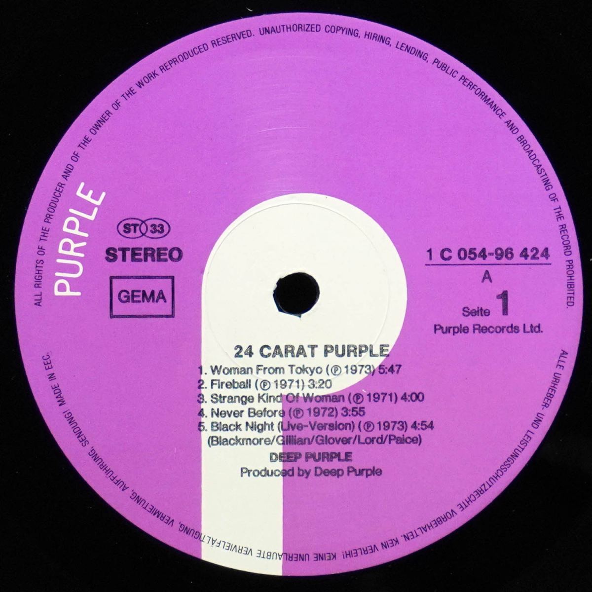 LP Deep Purple — 24 Carat Purple фото 2