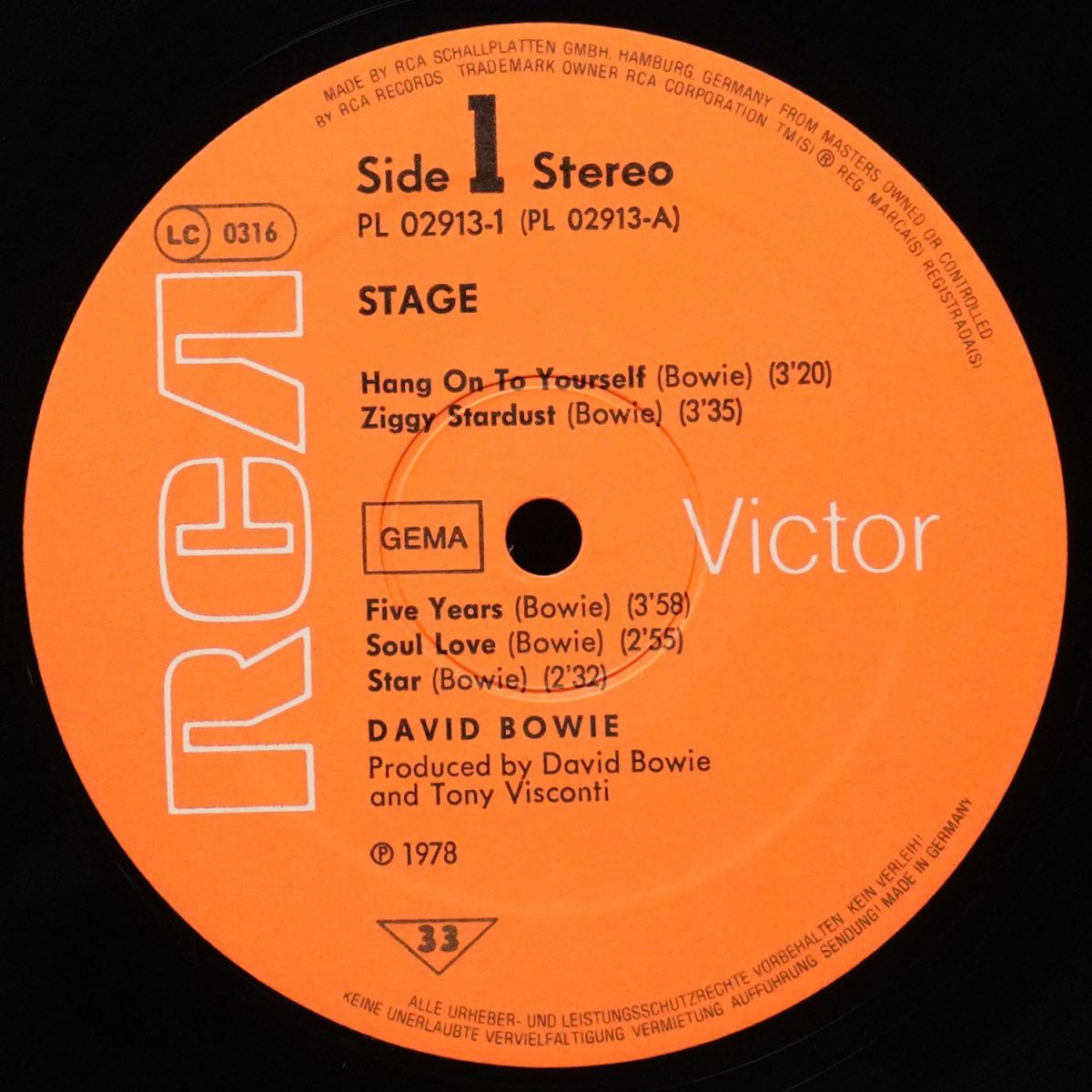 LP David Bowie — Stage (2LP) фото 3