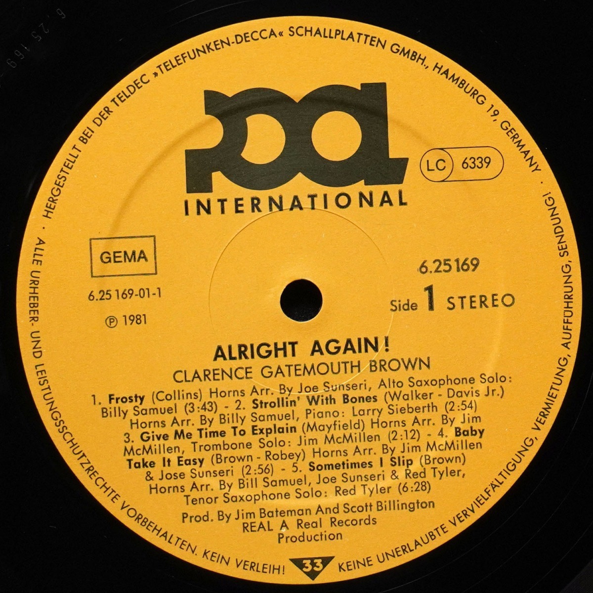 LP Clarence 'Gatemouth' Brown — Alright Again! фото 2