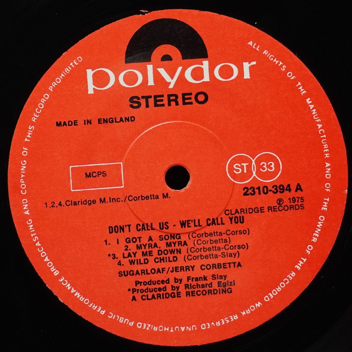 LP Sugarloaf — Don't Call Us - We'll Call You фото 3