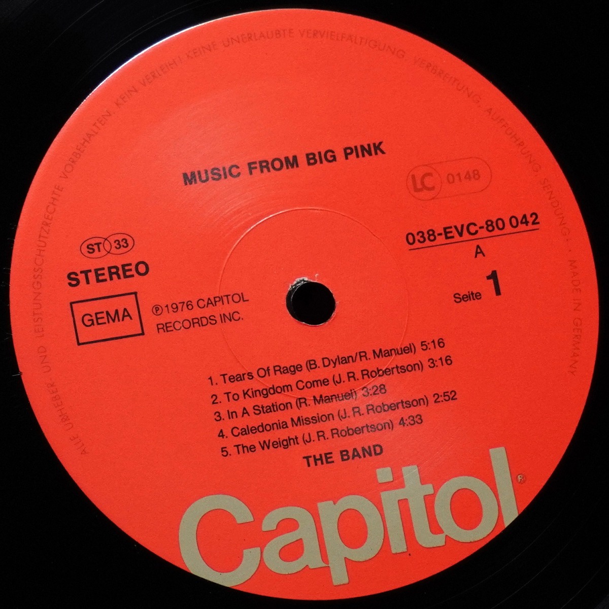 LP Band — Music From Big Pink фото 3