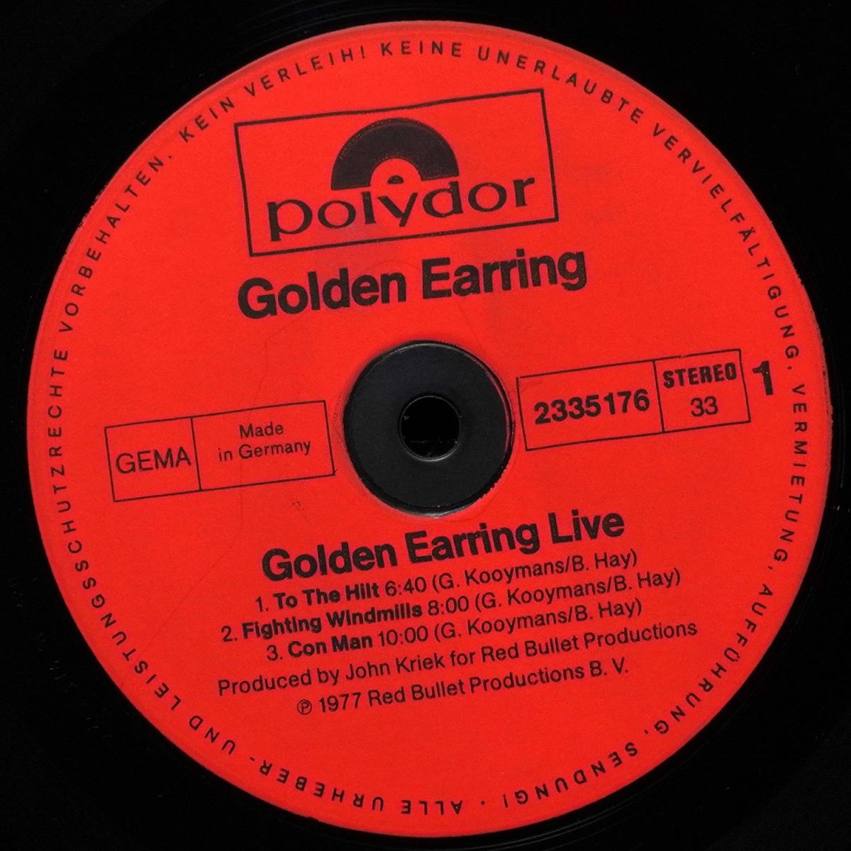 LP Golden Earring — Live (2LP) фото 2