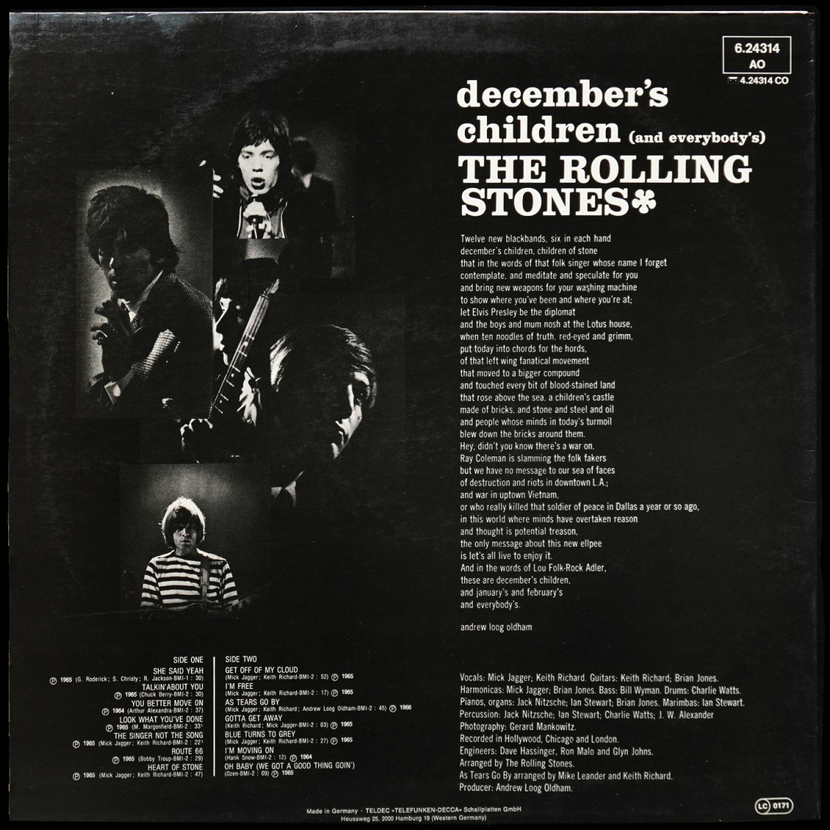 LP Rolling Stones — December's Children (And Everybody's) фото 2